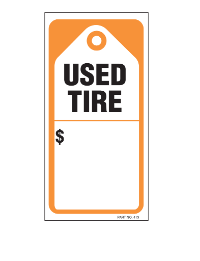 Used Tire Sign