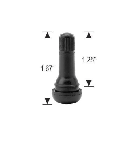 Rubber Snap in Tire Valve stems reg