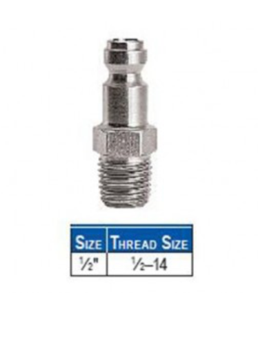 Male Nipple for trucks 1/2"- 1"